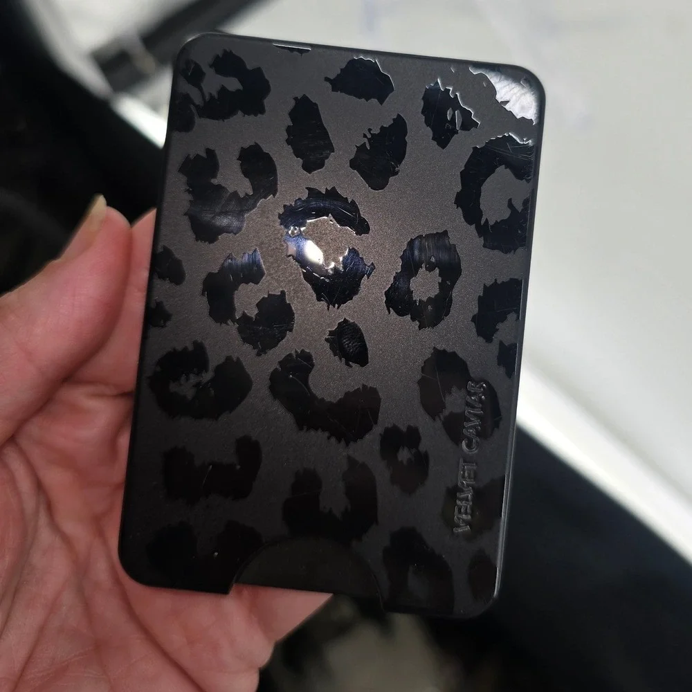 Velvet Caviar Magnetic Phone Wallet Black Leopard MagSafe Card Holder Accessory